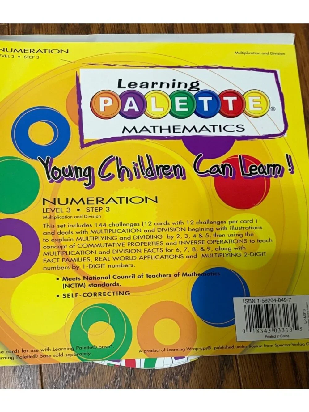 Math Level 3- Learning Palette Set 2 Bases & 5 Card Packs Grades Set E